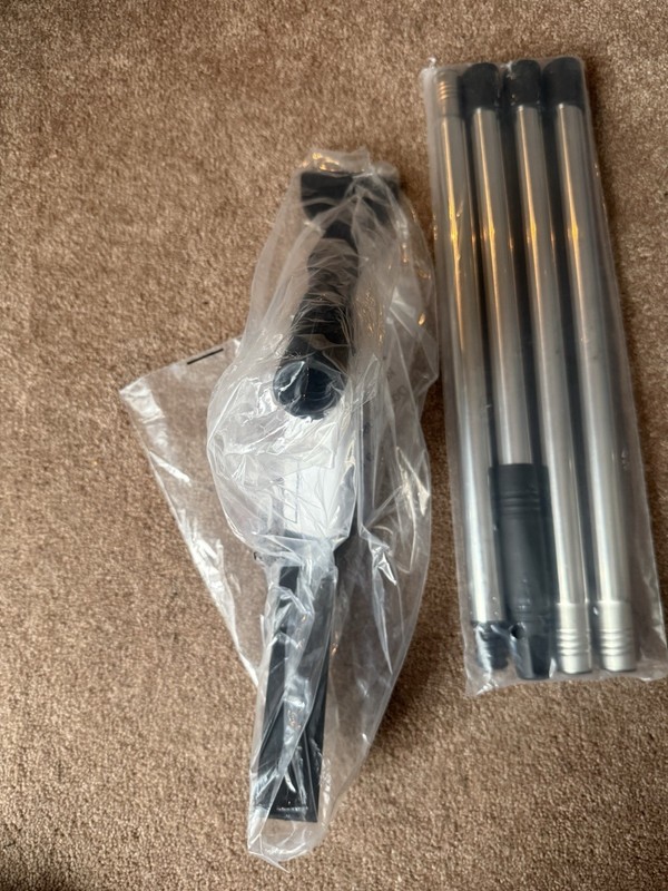 Portable Adjustable Metal Stand Poles & Plastic Connectors Hardware Kit gallery