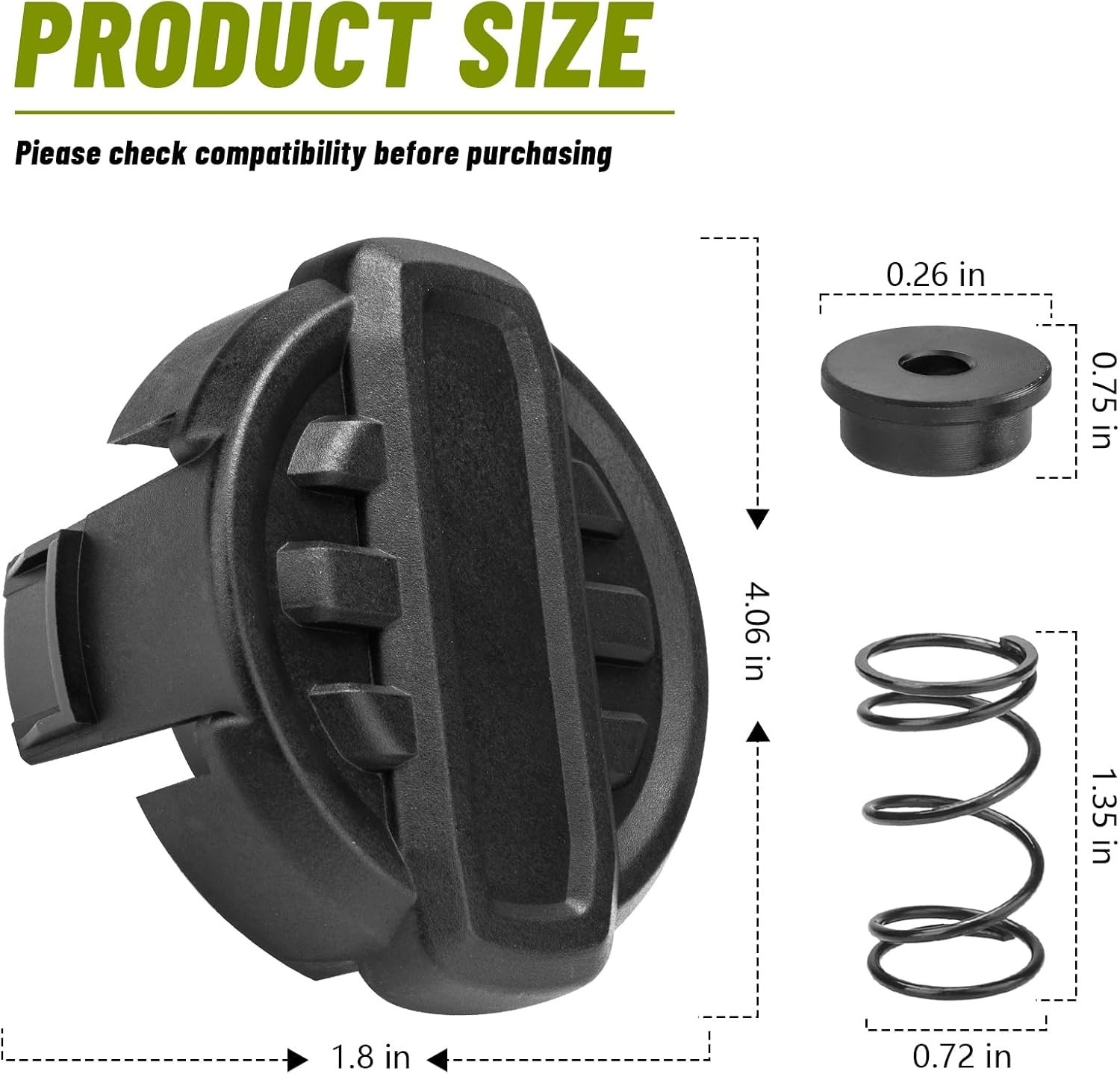 2-Pack Replacement Weed Trimmer Head for Dewalt 20V DCST922P1 DCST922B DCST972X1 gallery
