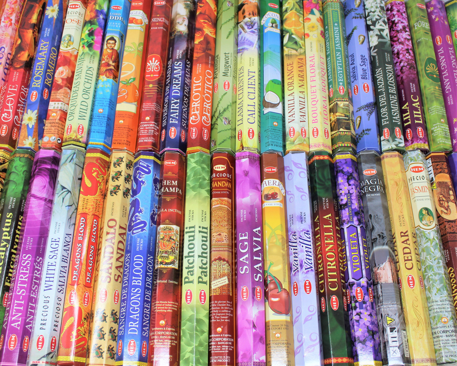 Incense Sticks Cleansing Set: 6 Boxes White Sage & Palo Santo 120 Stick Total gallery