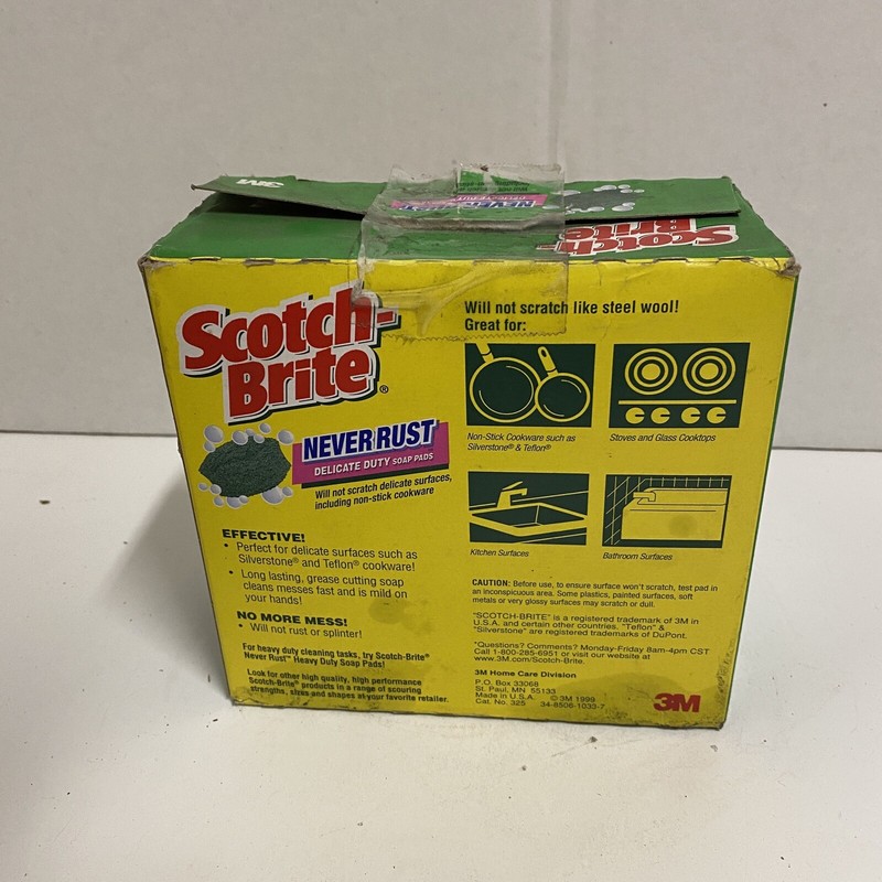 Scotch Brite Never Rust Delicate Duty Soap Pads gallery