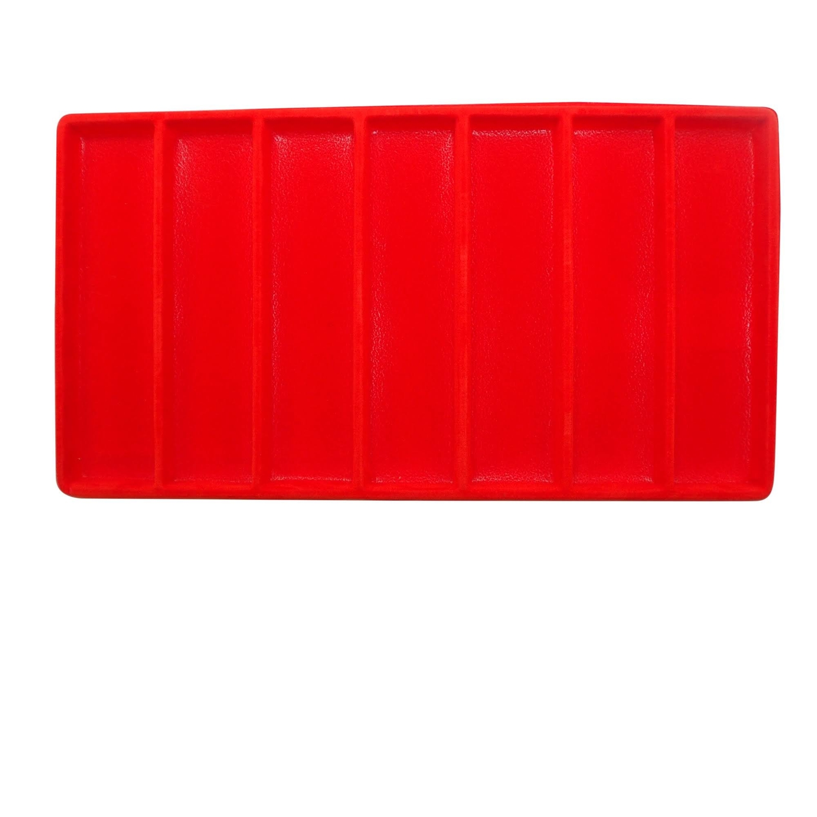 Black Plastic Tray with Multi-Compartment Red Flocked Tray Insert for Jewelry... gallery