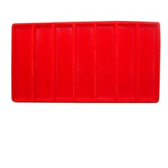 Black Plastic Tray with Multi-Compartment Red Flocked Tray Insert for Jewelry…