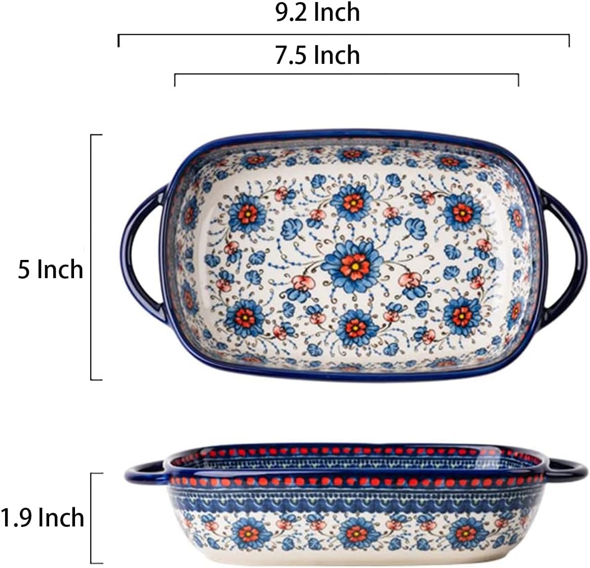 Ceramic Bakeware Casserole Dish Baking Pan Lasagna Pans with Handles gallery