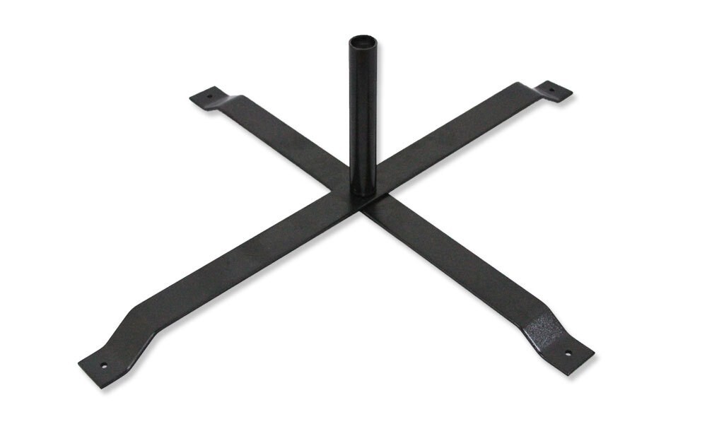 X Stand Base for Advertising Swooper Pole Advertising Pole Base Black gallery