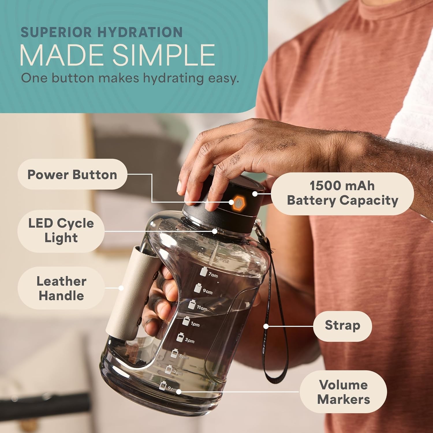 Lifepro Generator w/ SPE/PEM Technology Hydrogen Water Bottle (Open Box) gallery