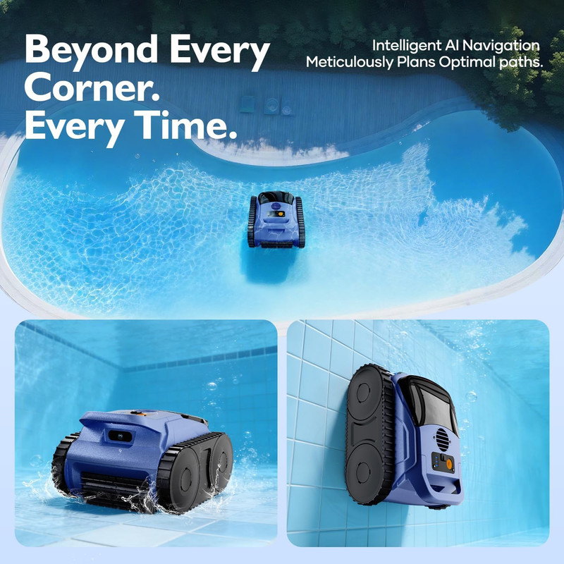 [2026 Release] Automatic Robotic Pool Vacuum for Inground & above Ground Pools, gallery