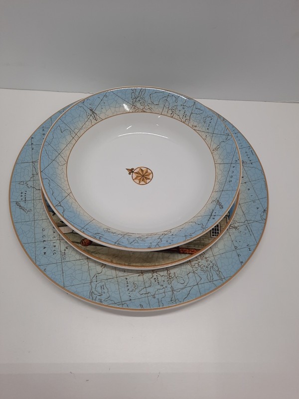 The Sakura Table Ware Lighthouse Harbor David Carter Brown 4pc Place Setting gallery