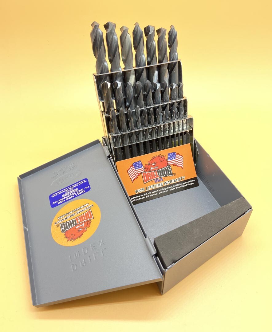29 Pc Stub Length Drill Bit Set HI-Moly M7 Screw Machine Stubby Bit Drill Hog® gallery