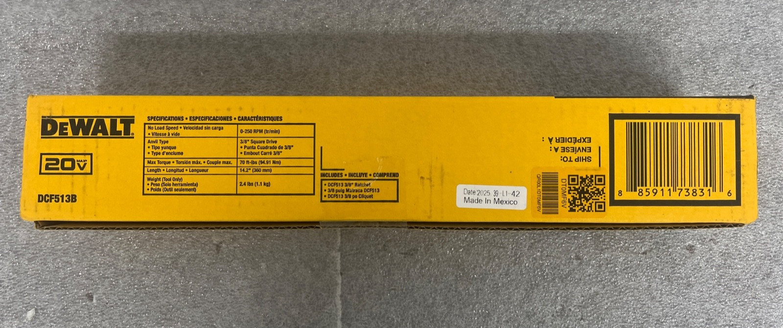 DEWALT ATOMIC COMPACT SERIES 20V MAX Brushless 3/8'' Ratchet DCF513B (Tool Only) gallery