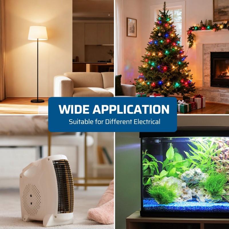 Wireless Remote Control Outlet 5 Outlets 2 Remotes 200FT Range for Lights Fan gallery