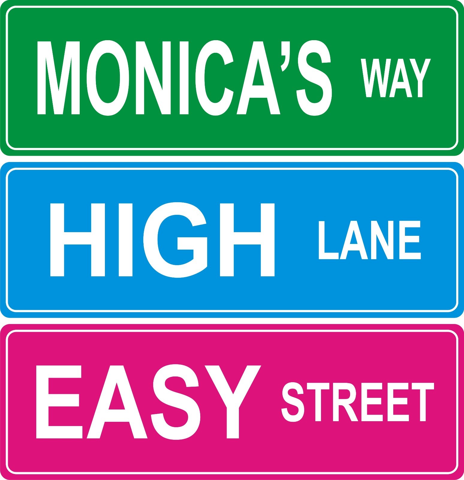 Custom Street Sign - 4x12 inches gallery