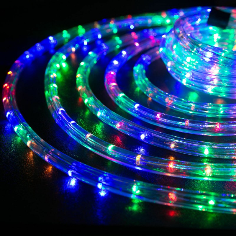 Assorted Sizes Multi-RGB LED Rope Lighting Thick Indoor Outdoor Christmas Tree gallery