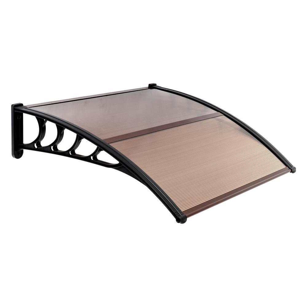 40" x 40" Window Canopy Awning Door Complete Polycarbonate Sheet Patio Outdoor