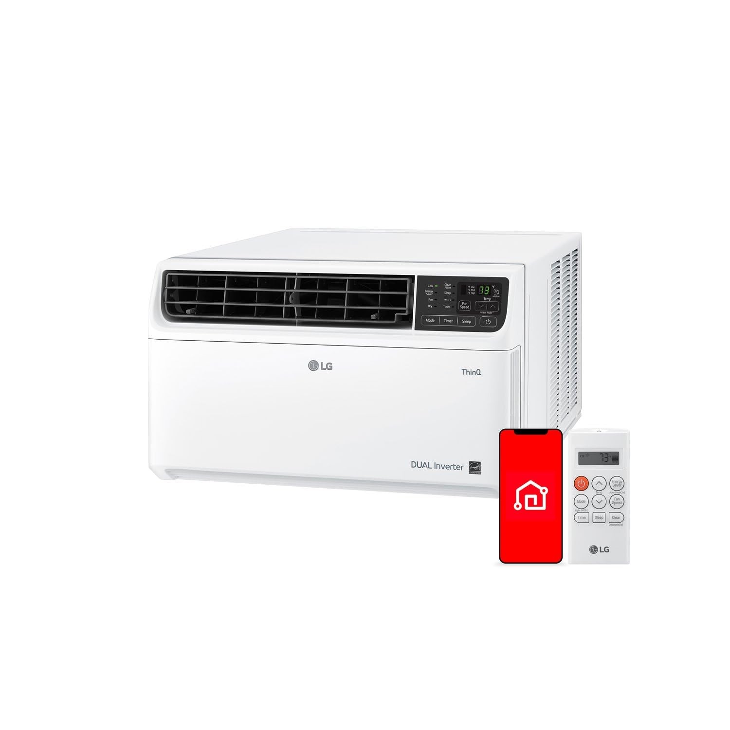 LG 22,000 BTU Dual Inverter Smart Window Air Conditioner, 230V (Refurbished) gallery