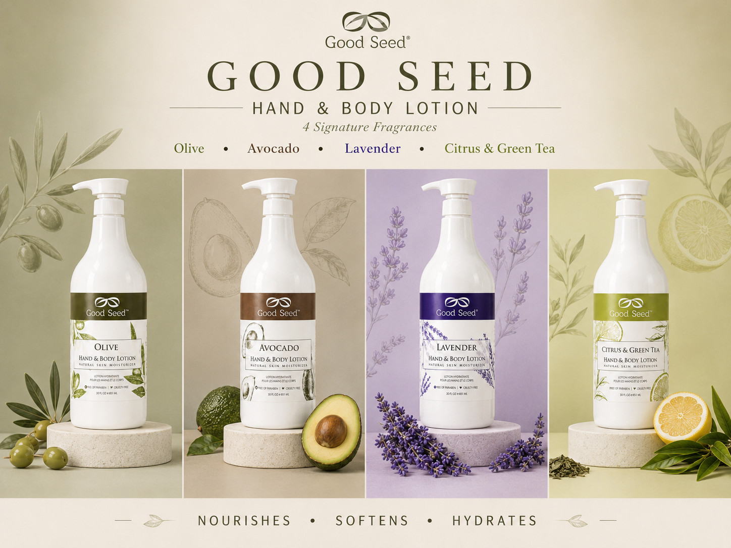 Good Seed Hand & Body Lotion - Natural Skin Moisturizer, Made in Korea gallery
