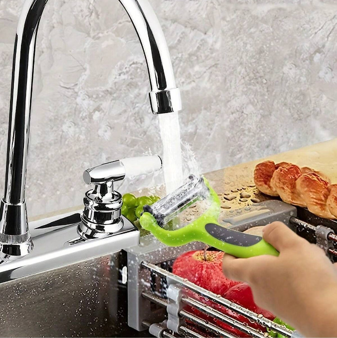 1pc Multifunctional Rotatable Fruit & Vegetable Peeler Ideal for various produce gallery
