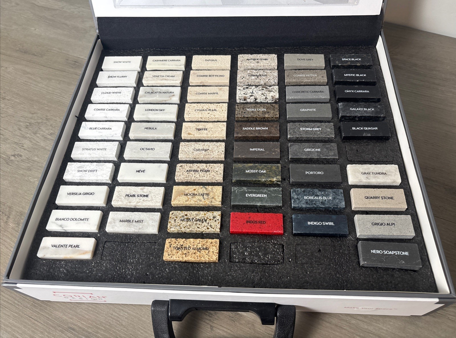 Corian Design Quartz Color Portfolio Swatch Sample Box 2018, Complete 💥 gallery