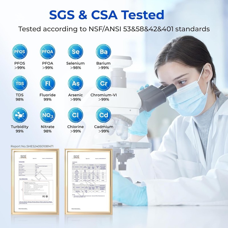 U1 SE Tankless Under Sink Reverse Osmosis Water Filtration System 400 GPD White gallery