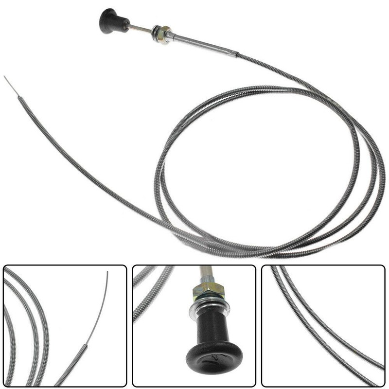 237 Universal Push Pull Choke Cable 63" Inner 60" Conduit 2 3/4" travel gallery