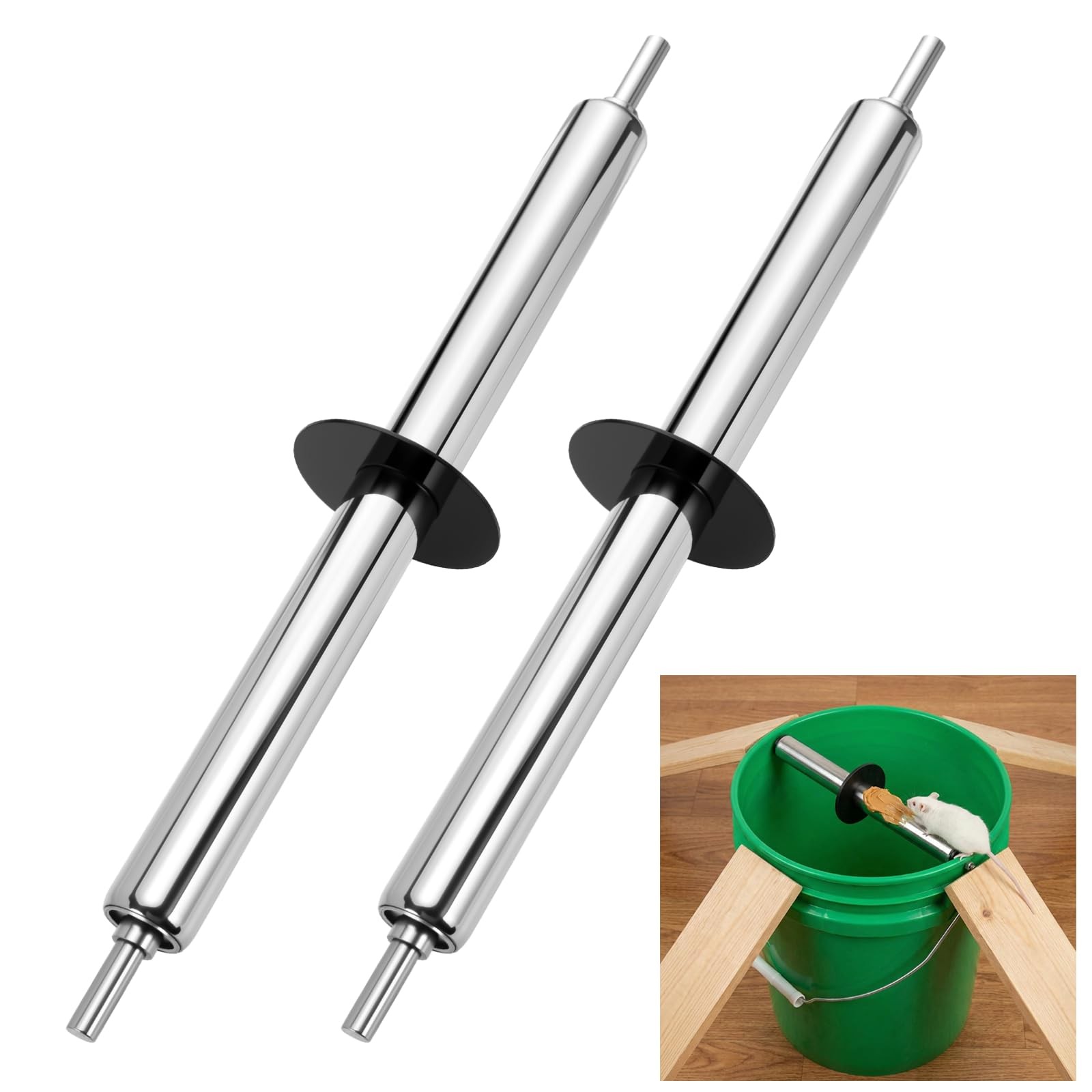 2 Pack Humane Mouse Trap Spin Roller with Original Ring Live Catch and Releas... gallery