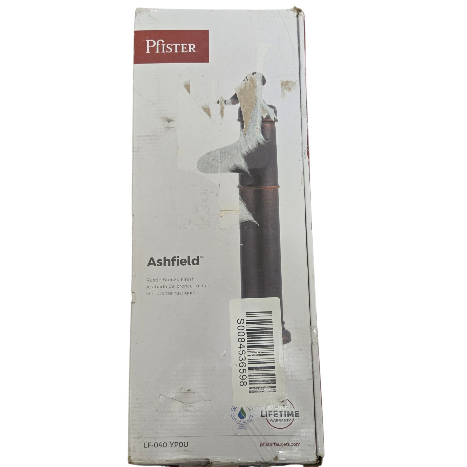 Pfister LF040YP0U Ashfield Single Control Vessel 1.2 GPM, Rustic Bronze gallery