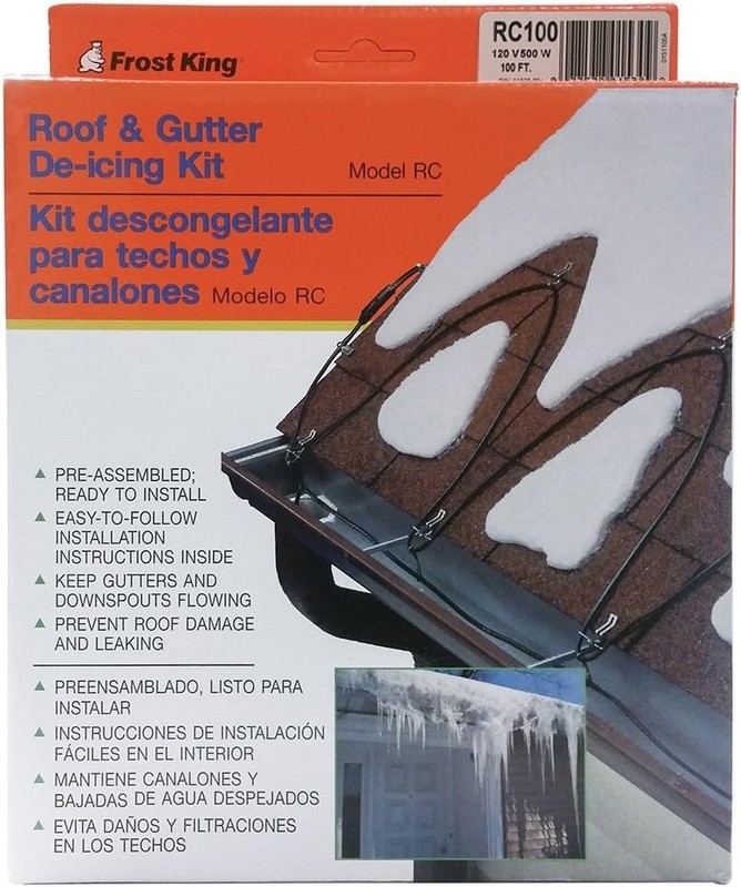 RC100 Automatic Electric Roof Cable Kits, 100ft x 120V x 5 Watts/ft, 100 Feet, gallery