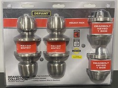 Defiant Brandywine Collection Stainless Steel Finish 4 Key Project Pack