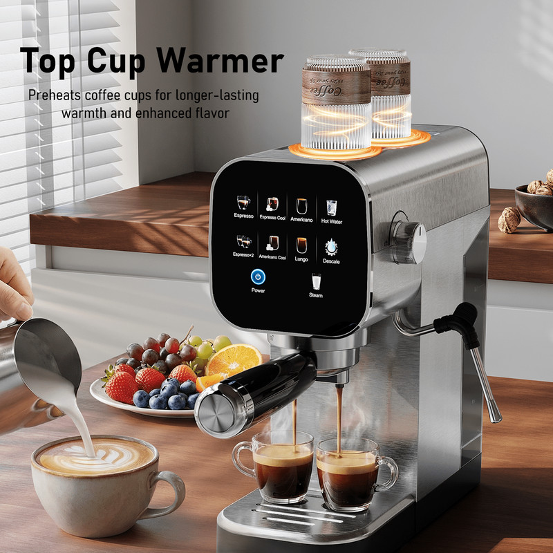 Patbrela Espresso Machine with Cold Brew, 20 Bar Coffee Maker, Steam Milk gallery