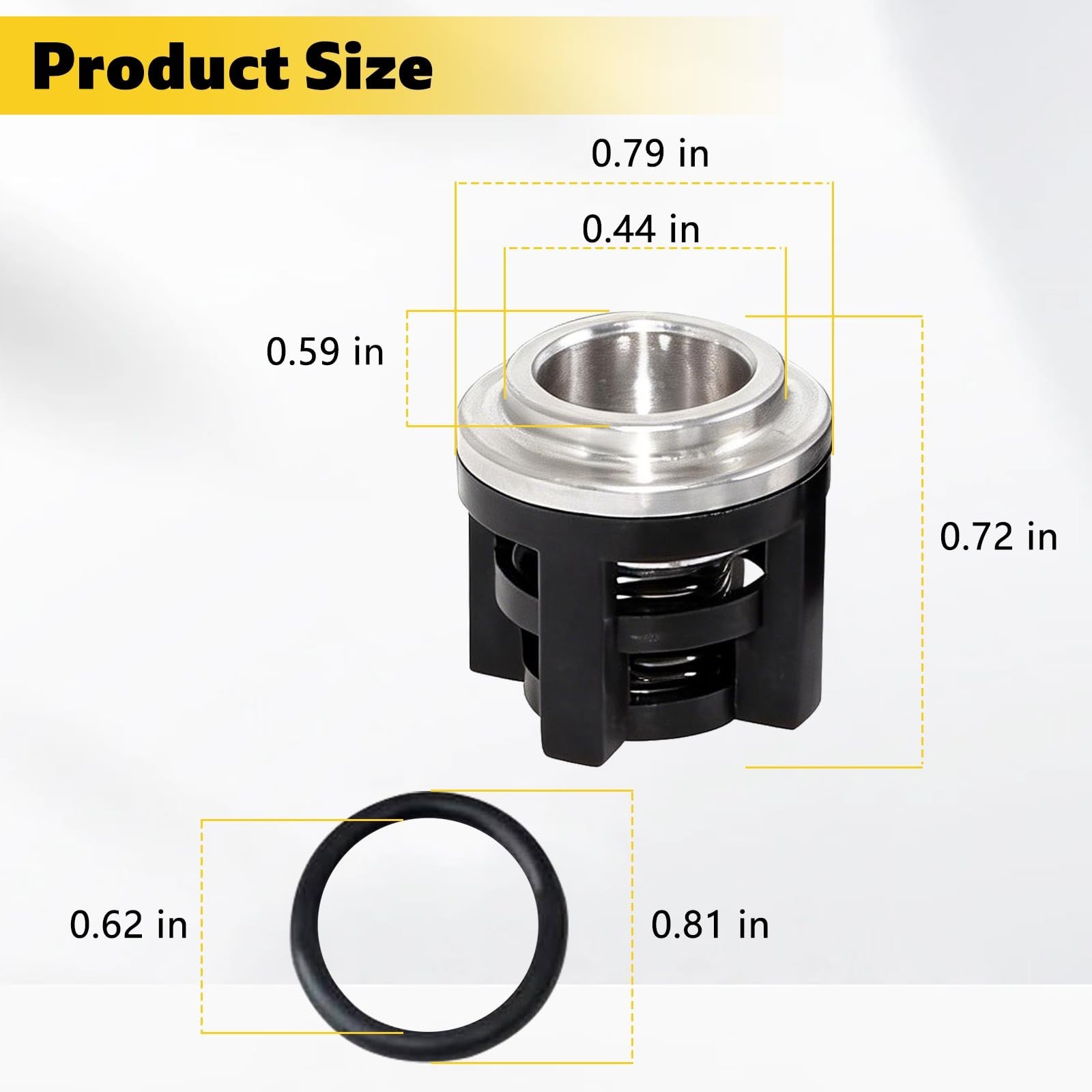 6 Pack Water Pressure Washer Pump Check Valve Kit with O-Rings, Fits 18mm Pumps gallery