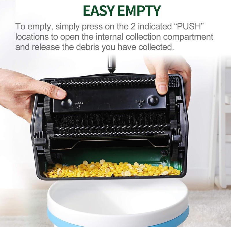 Lightweight Multi-Functional Carpet Sweeper - Ideal for Rugs and Low Carpets gallery