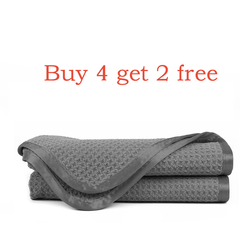 CarCarez Microfiber Waffle Weave Towel Large size 16" x 24" ,380 GSM ,Gray gallery