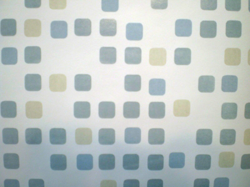 Metallic Blue & Beige Squares on White Background by Brewster FD62167 gallery