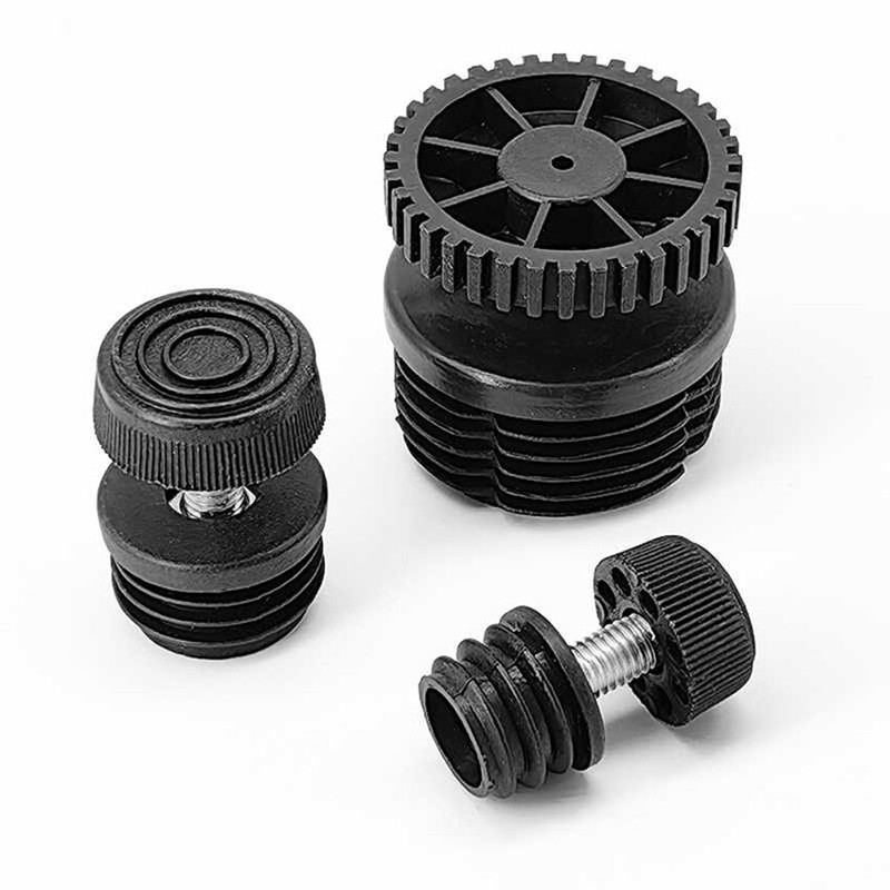 Round Tube Inserts End Cap Adjustable Table Foot Furniture Leveling Feet 16-76mm gallery