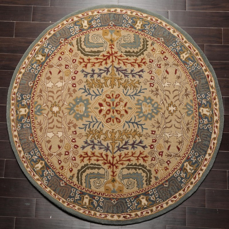 Multi Sizes Handmade Wool Arts & Craft Transitional Oriental Area Rug Beige gallery