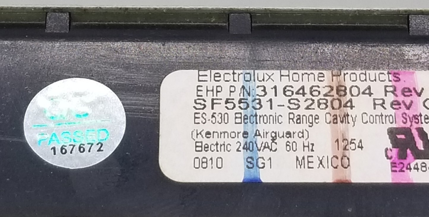 OEM Kenmore Range Control 316462804 1-Year Warranty (Ships Today) gallery