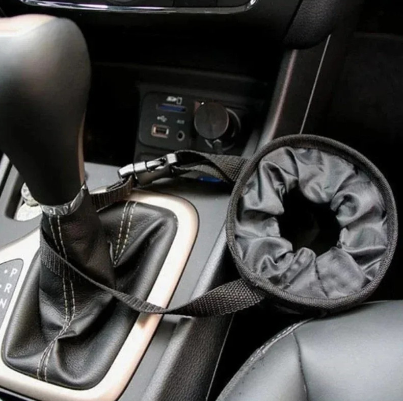 1pc Universal Car Back Seat Trash Bag Headrest Garbage Storage Organizer - NEW gallery