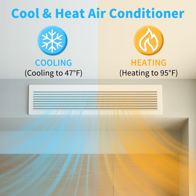 17000 BTU Concealed Ducted Mini Split Air Conditioner & Heat Pump–23 SEER2 –Wifi gallery