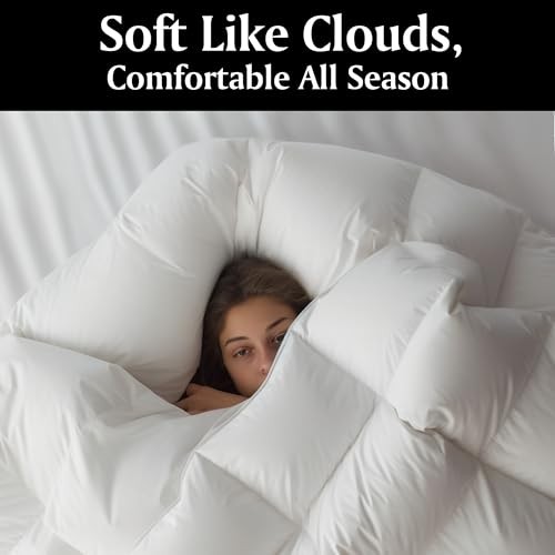 Goose Feather Down Fiber Comforter/Full Size Hotel Collection Queen All Season gallery