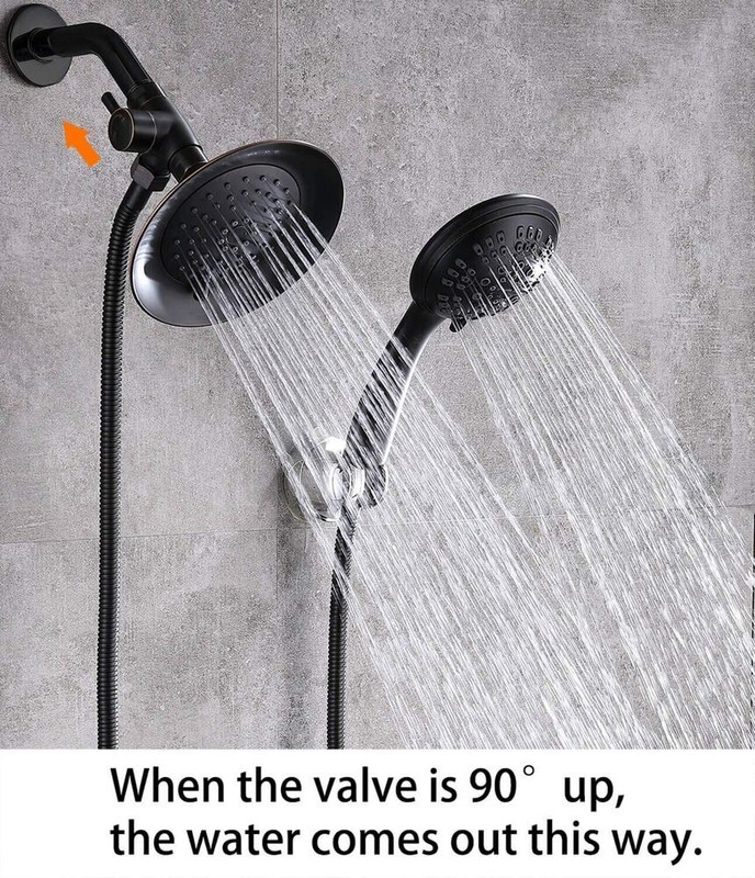 Handheld Shower Head Diverter Valve Brushed Nickel Chrome oil Rubbed Bronze Blac gallery