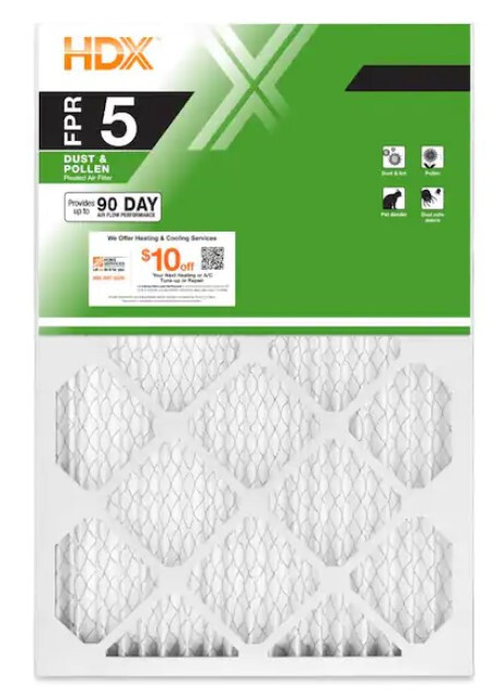 3 PACK - 16 X 25 X 1 (Inches) Standard Pleated Air Filter FPR 5 Furnace AC gallery