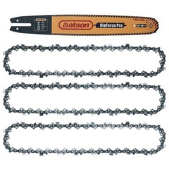 16″ Chainsaw Guide Bar&Chains 55DL3/8″LP050″G For Stihl MS 250 C-BE, MS 251,
