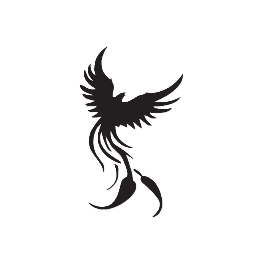 Phoenix Bird Art - Vinyl Decal Sticker - Multiple Color & Sizes - ebn629 gallery