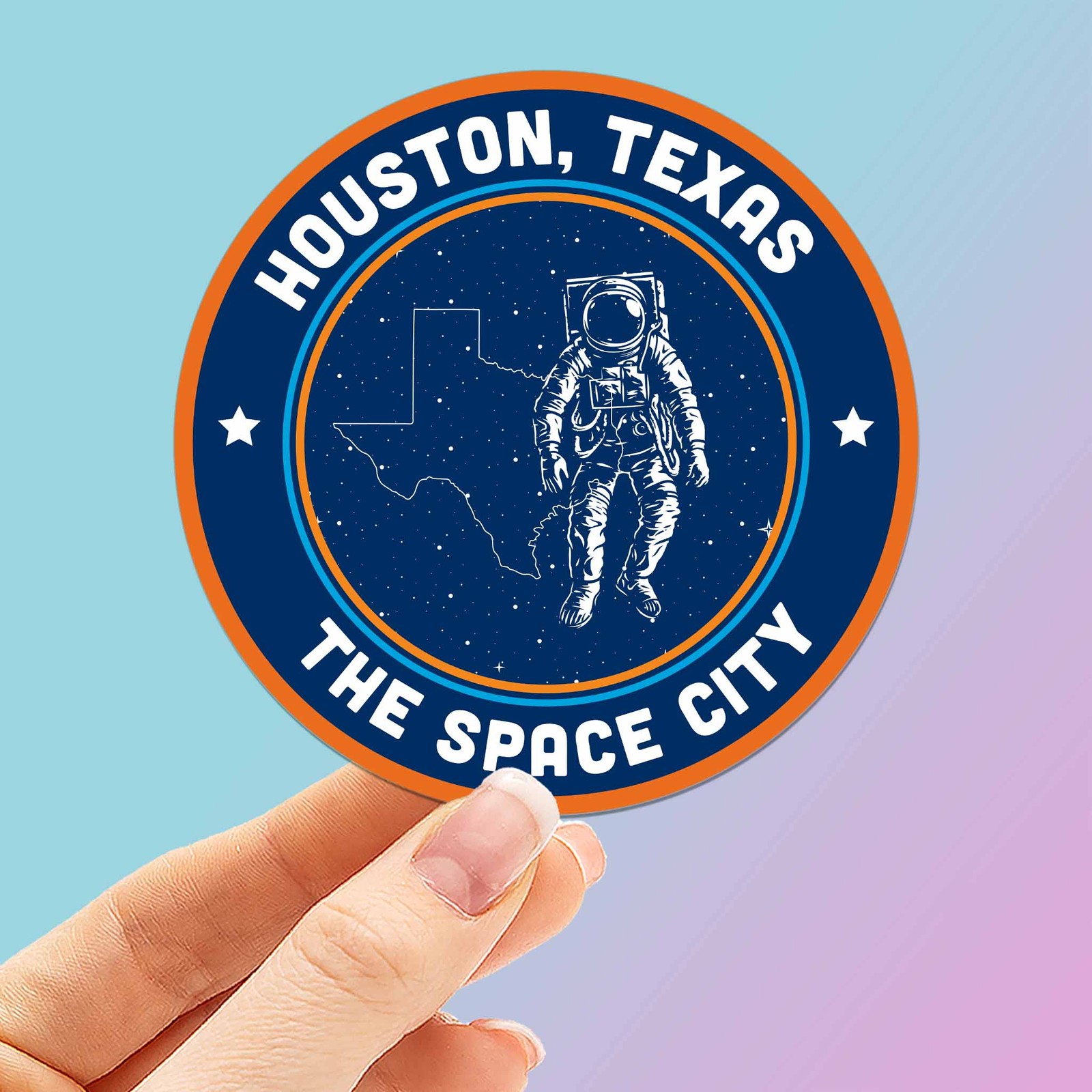 Space City Houston Sticker - Cool Texas Decals gallery