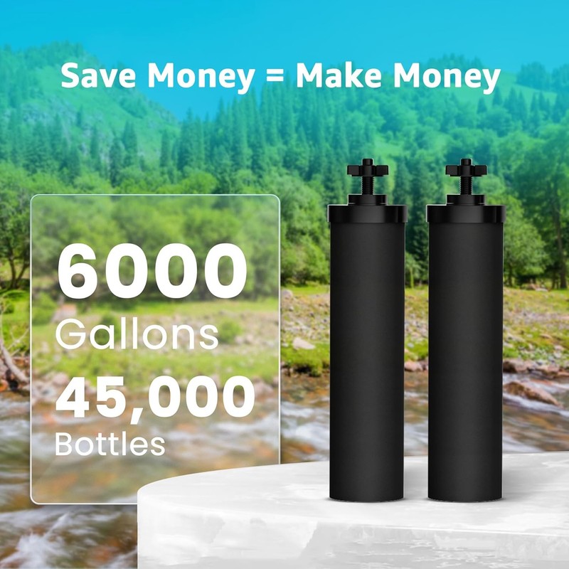 AQUACREST black purification elements and fluoride replacement filter gallery