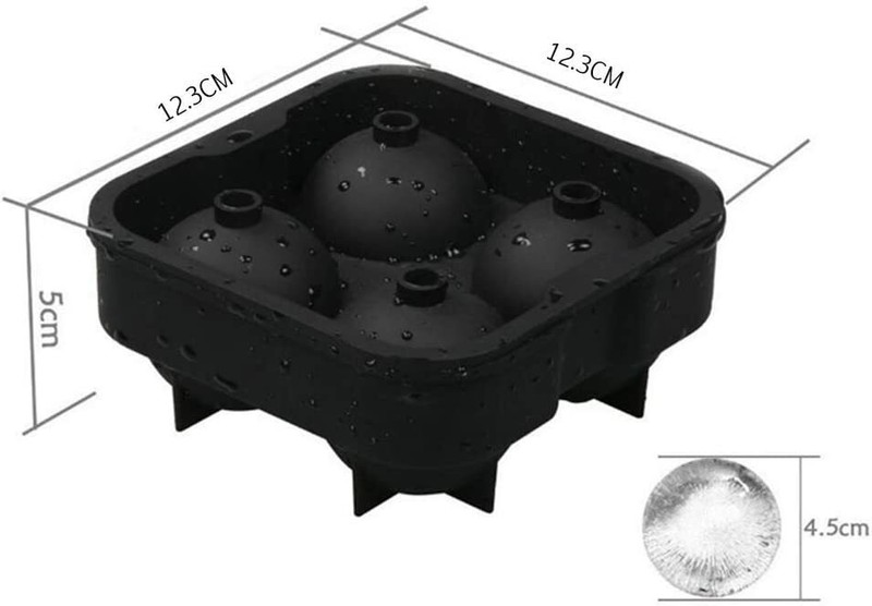 Silicone 3D Ball ICE Cube Tray Maker Round Ball Sphere Mold Whiskey Cocktails gallery