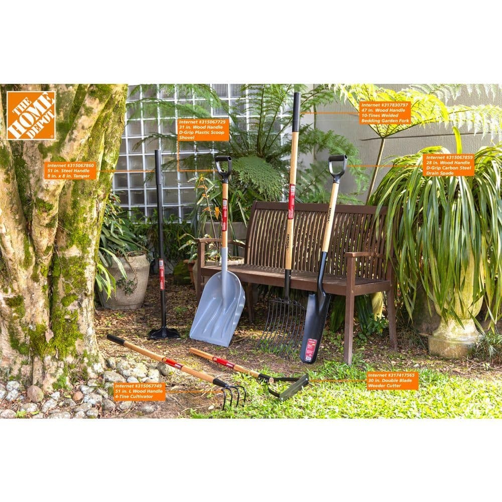 NEW Durable Double Blade Weeder Cutter Hardwood Handle for Tall Grass Vegetation gallery