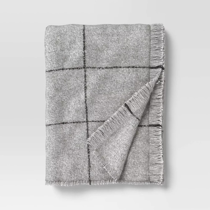 Windowpane Boucle Throw Blanket - Threshold gallery