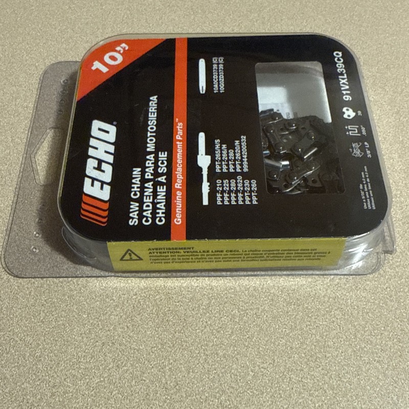 Echo 10" Saw Chain Replacement Genuine 91VXL39CQ 3/8" LP NEW IN PACKAGE gallery