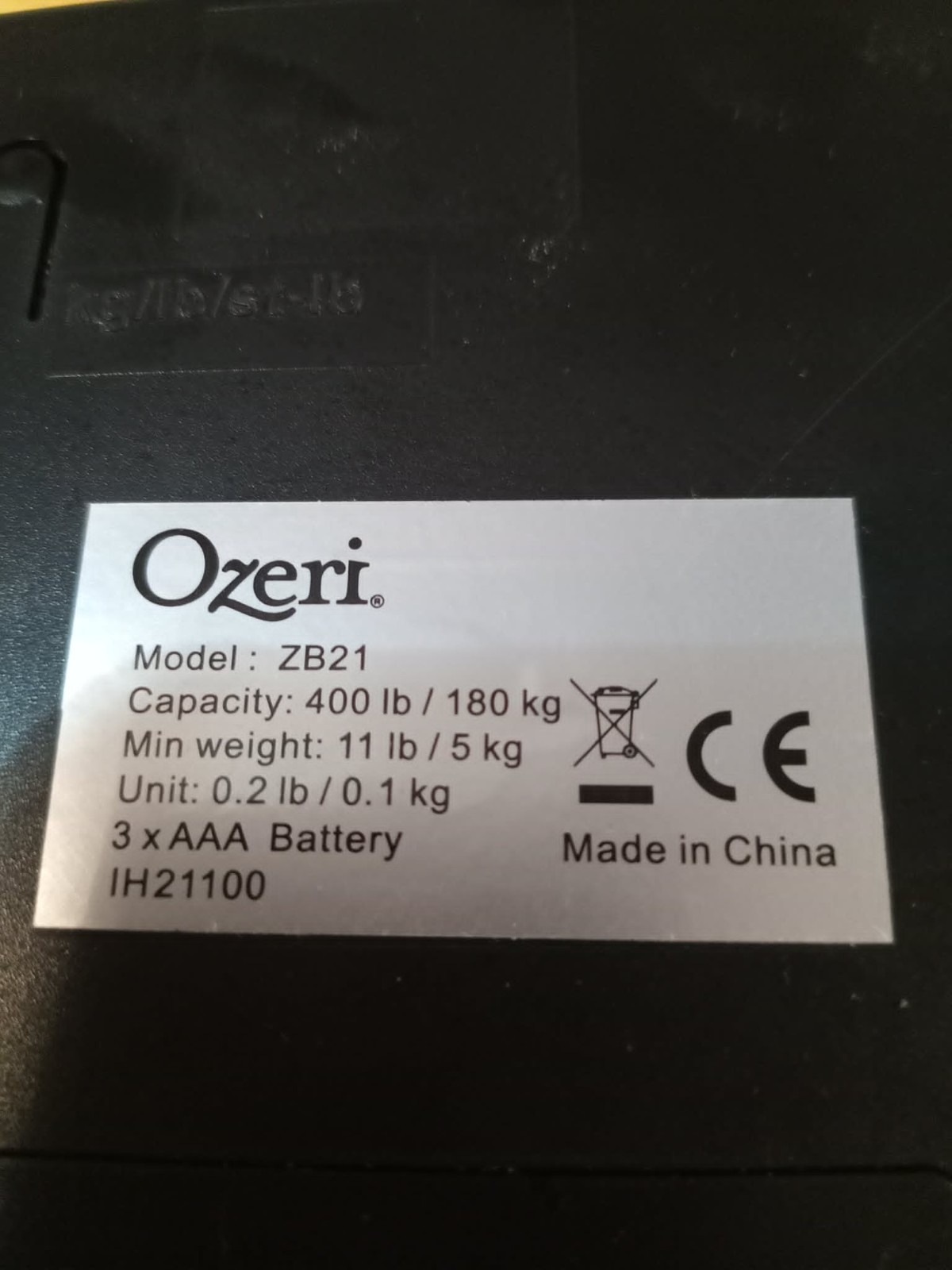 Ozeri Touch II Digital Bathroom Scale ZB21 400 lb Capacity Black Tempered Glass gallery