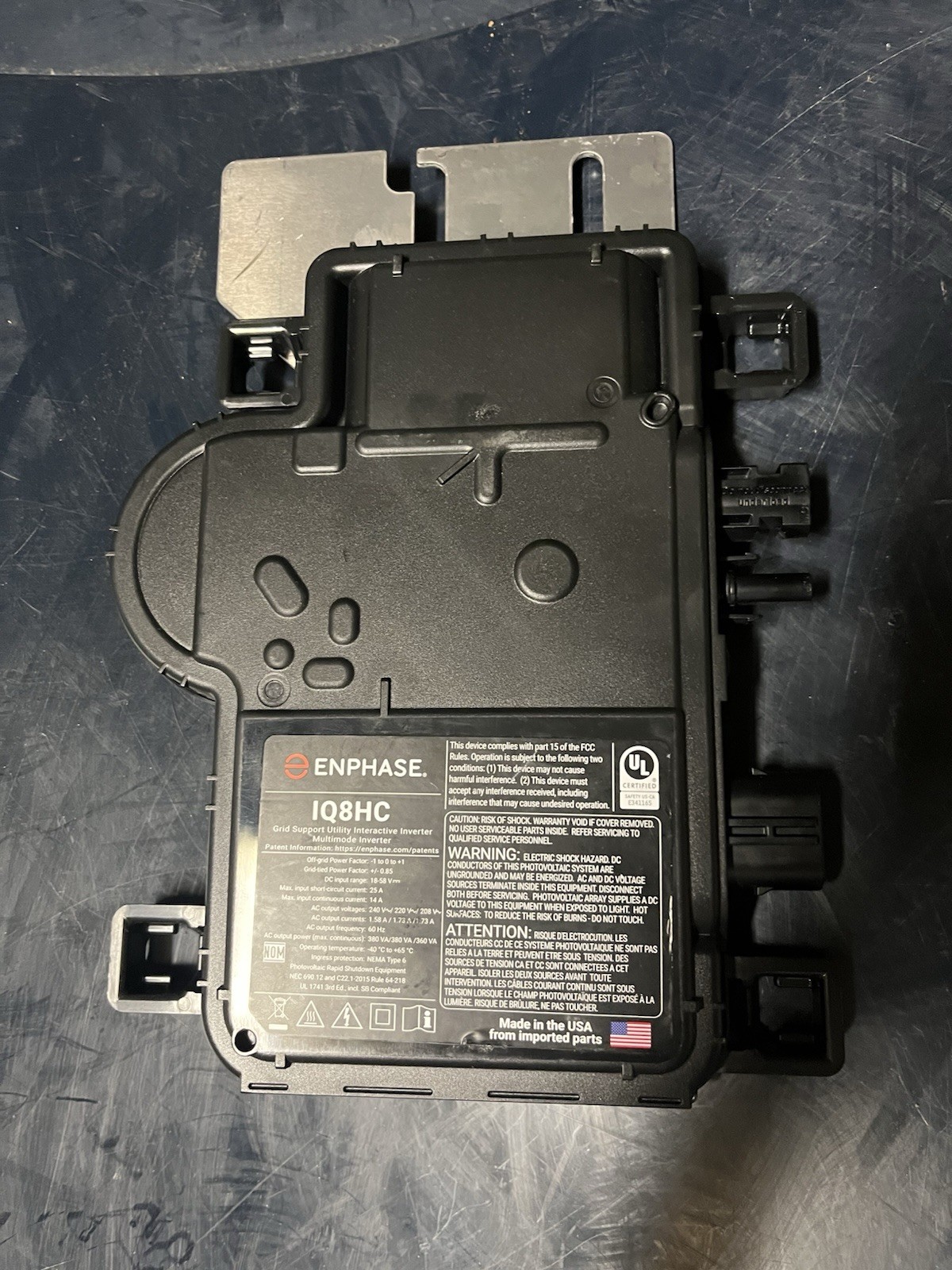 Enphase IQHC Microinverter (IQ8HC-72-M-DOM-US) MC4 Wire Connector gallery